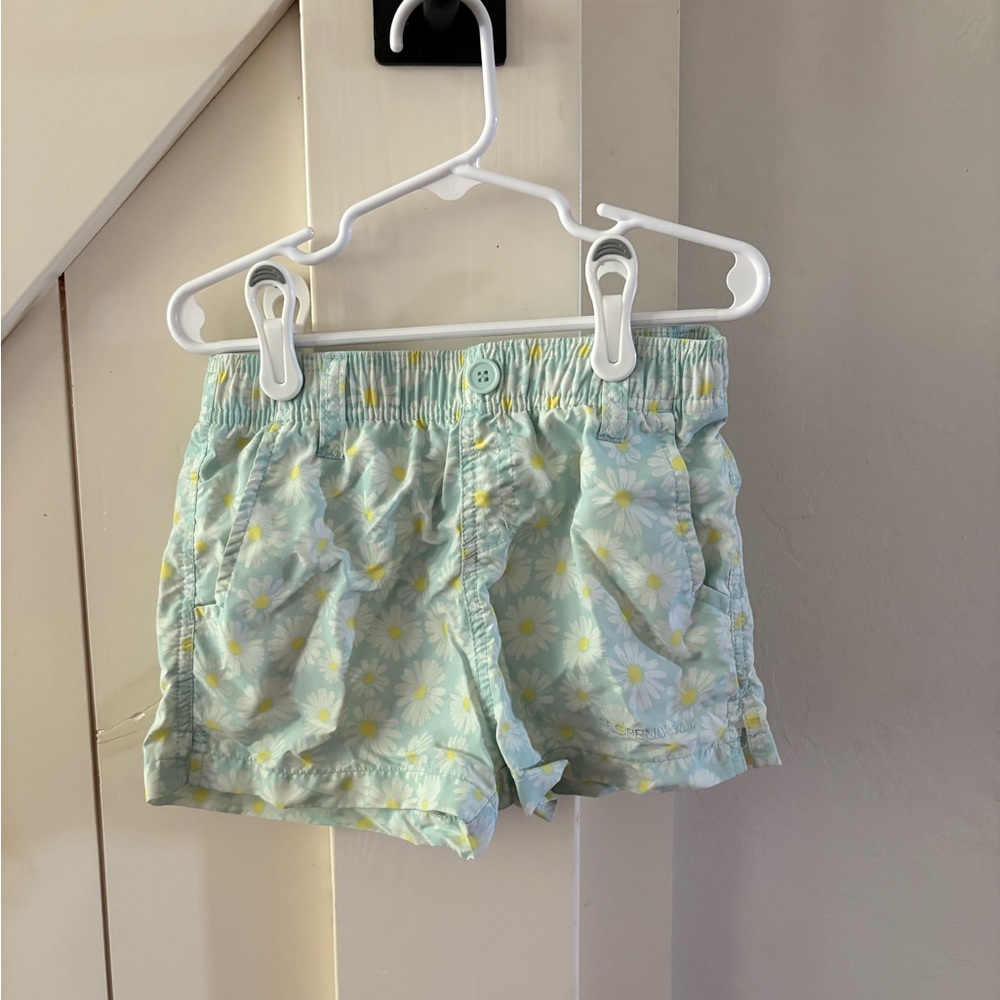 Properly Tied Suzy Swim Sort Floral Print Kids Shorts size 7